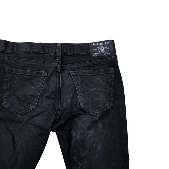 TRUE religion jeans size 38 ROCCO relaxed skinny black - Picture 2 of 10